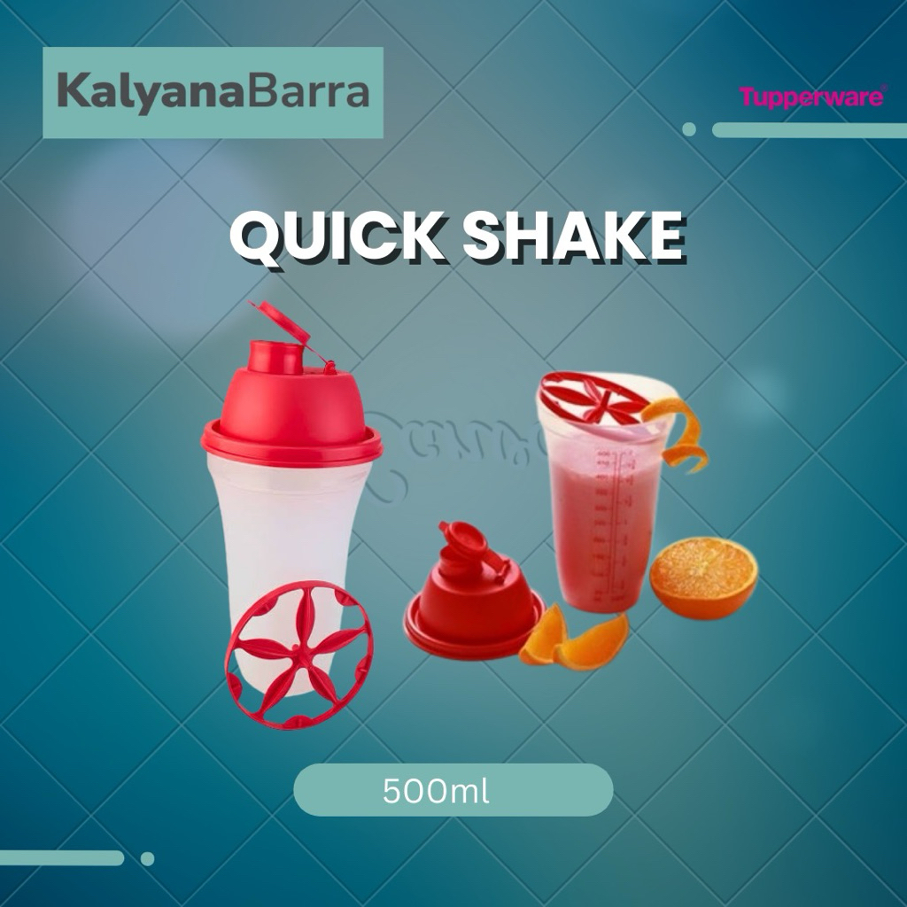 Jual TUPPERWARE Quick Shake 500 ml Bening Merah – Shaker Multifungsi ...