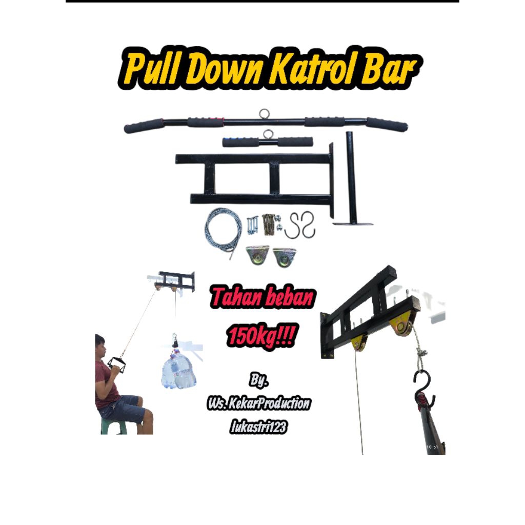 Pull Down Katrol gym/Alat fitnes tarik beban