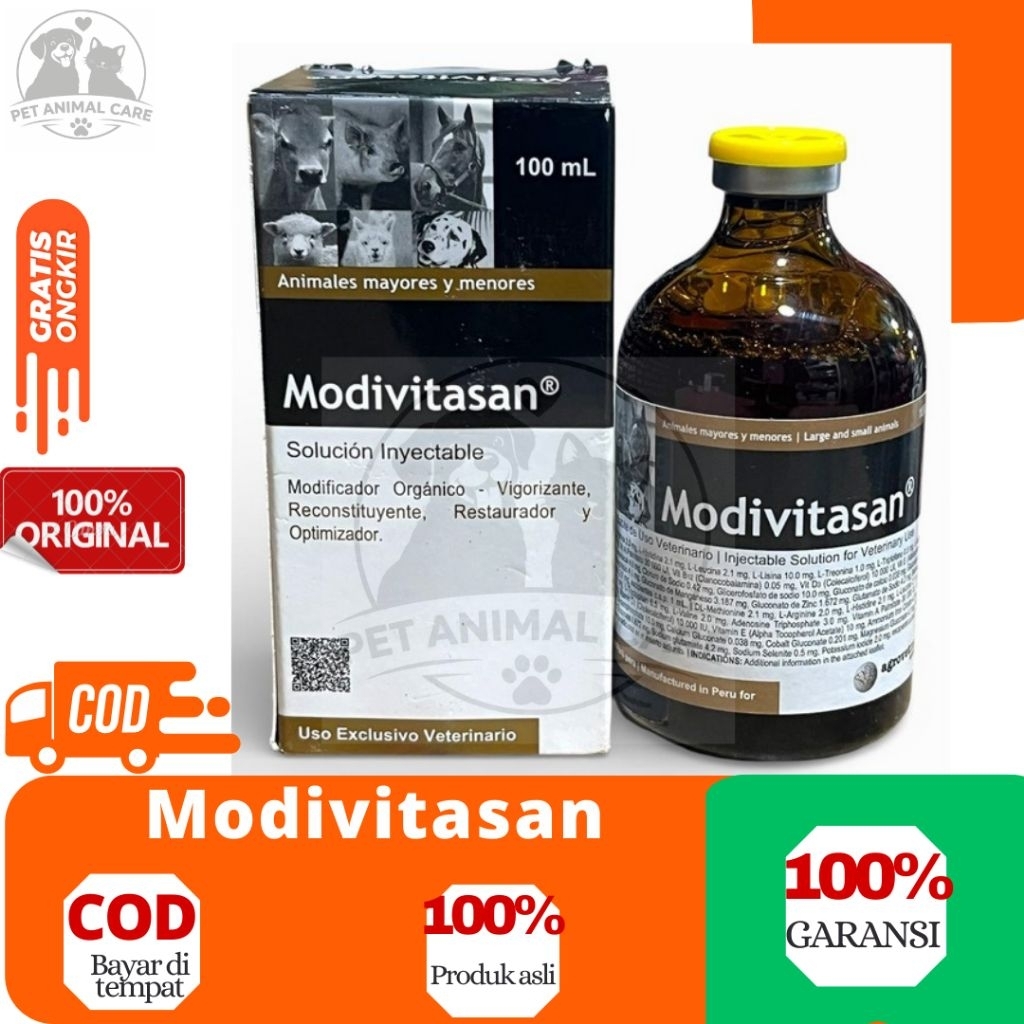 Jual Modivitasan 100 ml - ATP Multivitamin Lengkap untuk hewan ternak ...