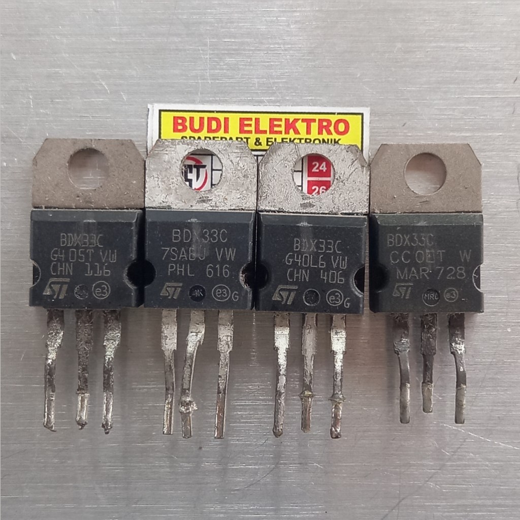 Jual Transistor Power NPN BDX33 Second Original BDX33C 10A 100V ...