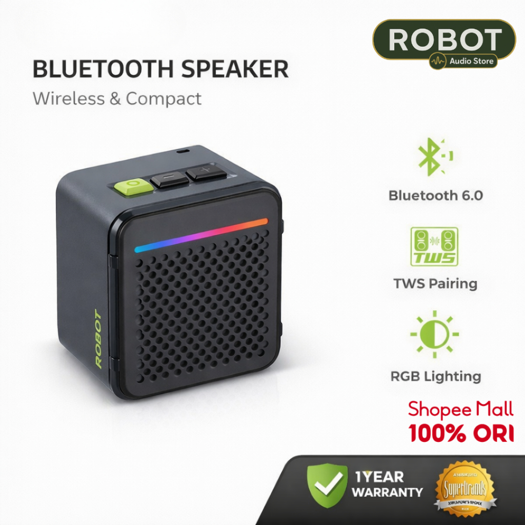 Jual ROBOT Speaker Bluetooth Super Bass Portable 6.0 Speaker Portable ...