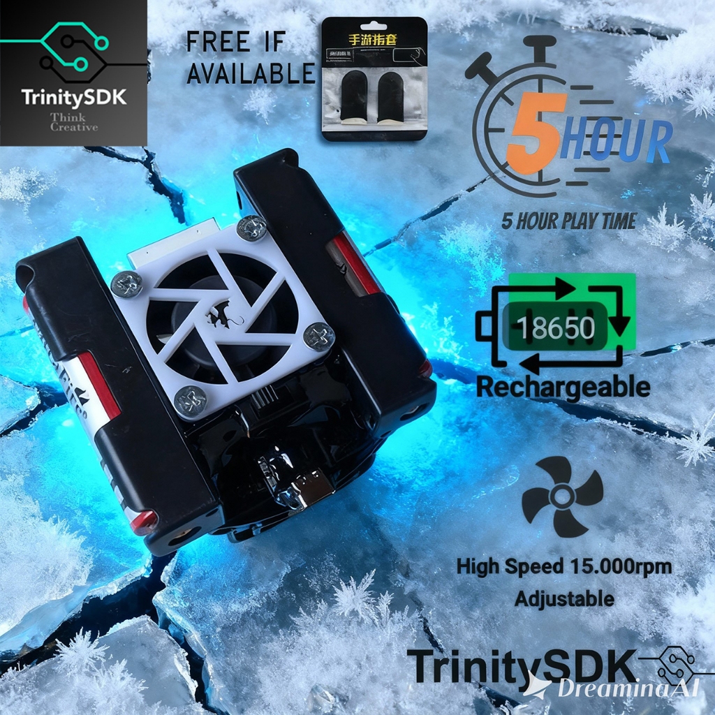 Jual Trinity Fan COOLER baterai Portable Phone Cooler Cooling Fan for ...