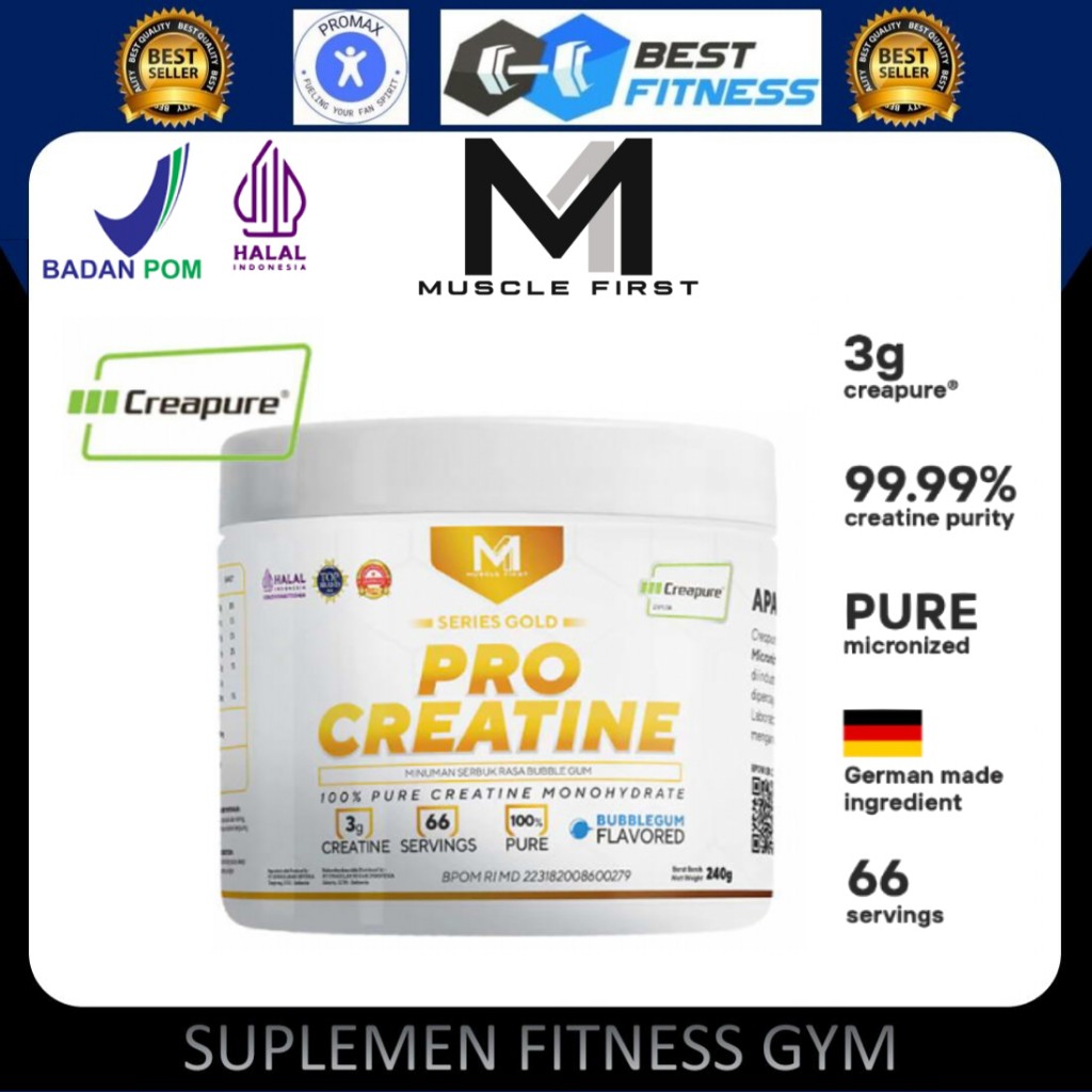 Jual M1 Muscle First Creapure 240g Pro Creatine Monohydrate 240 gram ...