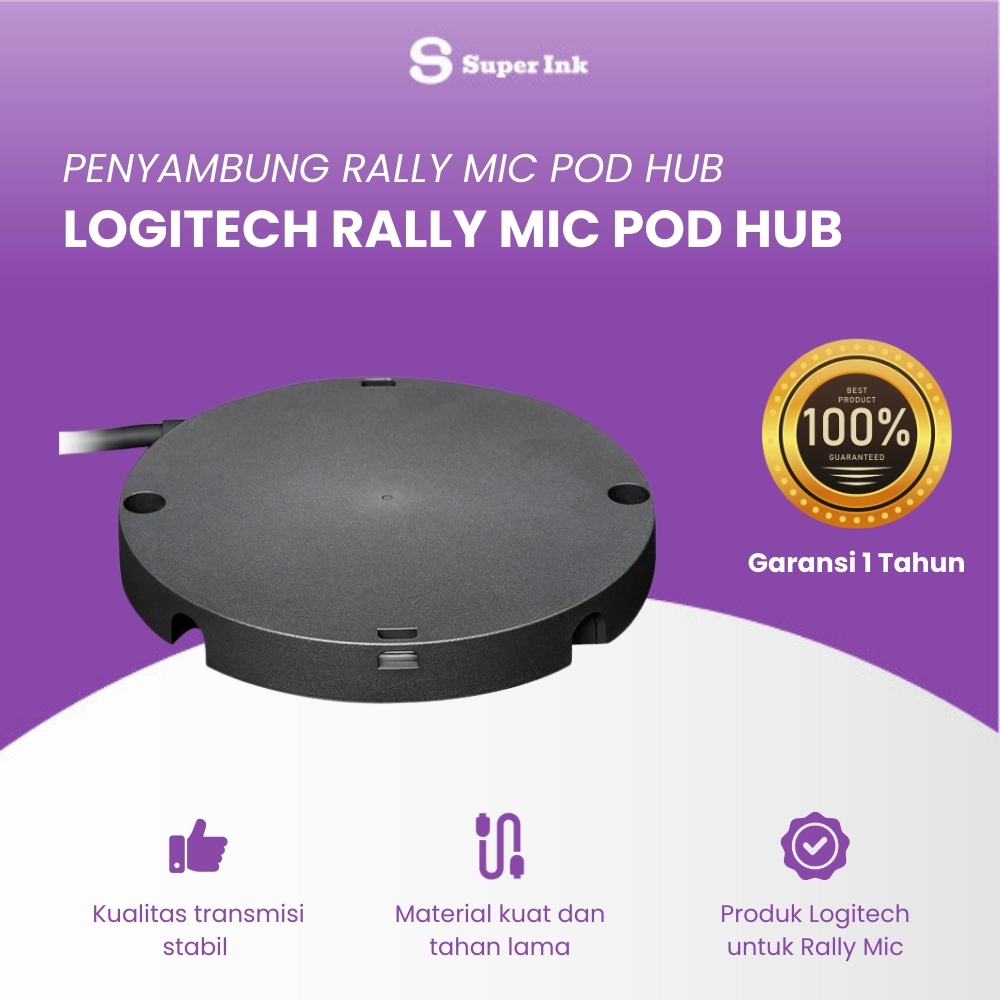 Jual Logitech Rally Mic Pod Hub 3 Port Original Garansi Resmi Aksesoris ...