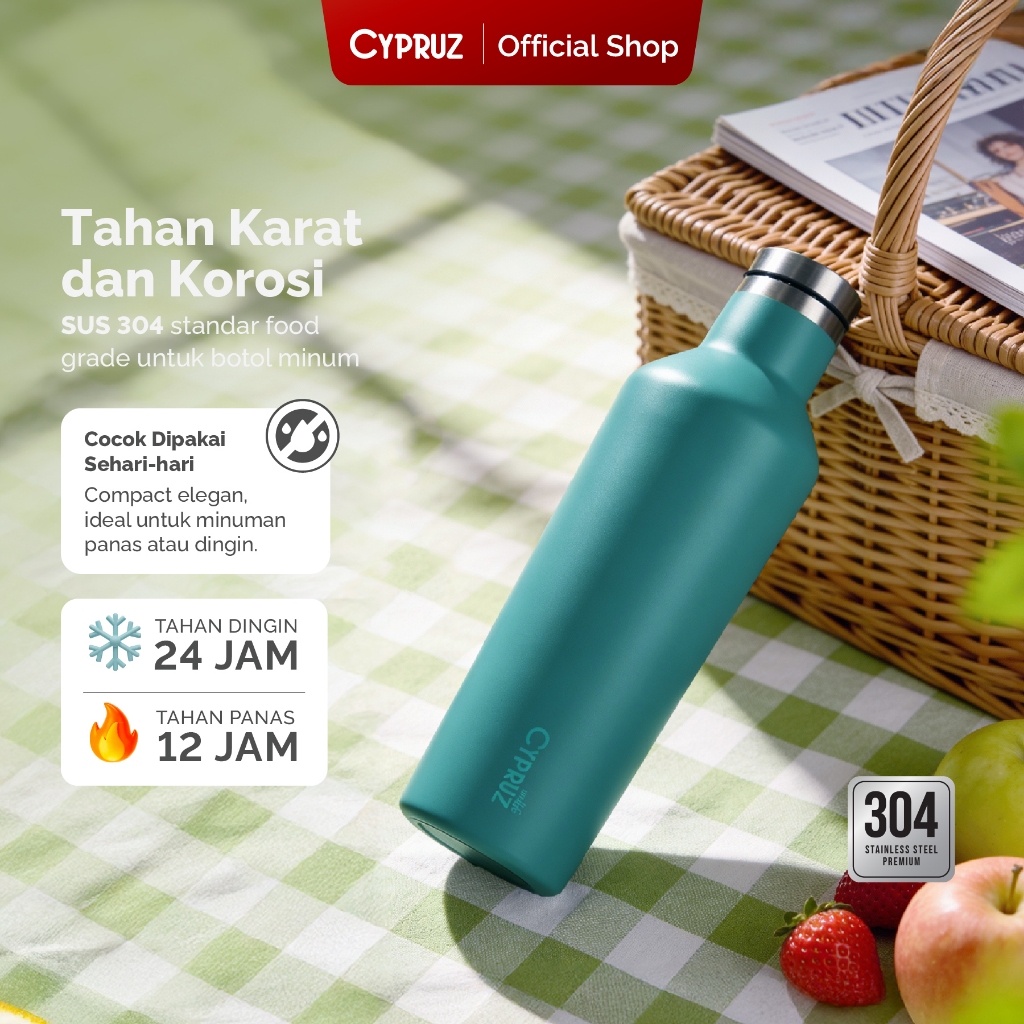 Jual Cypruz Tumbler Stainless Tahan Dingin dan Panas 24 Jam Botol Minum ...