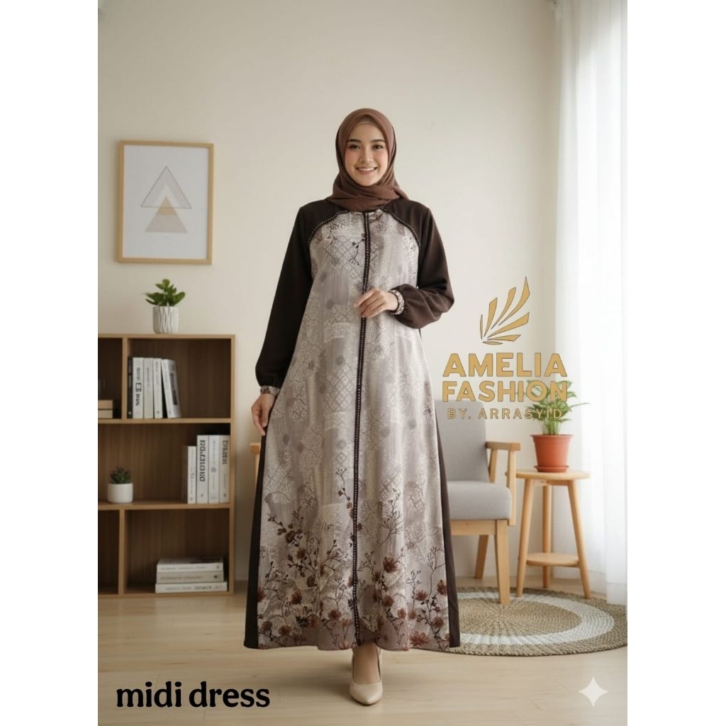 knee length dresses for ladies Amelia Midi Dress