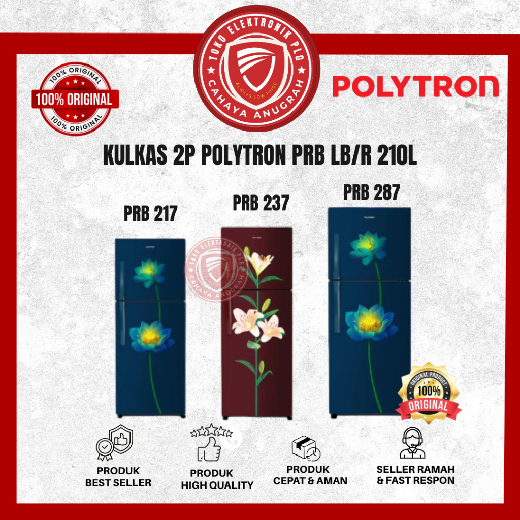 Jual Kulkas Polytron 2 Pintu PRB217/PRB237/PRB287/PRB 200Y Kulkas ...