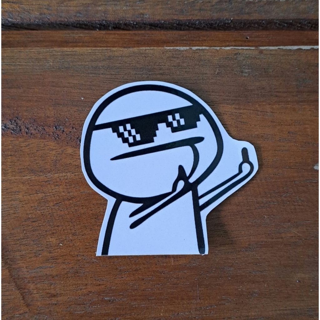 Jual Sticker Fucek Stiker Kartun Fucek Finger Sticker Sarkas Sticker ...