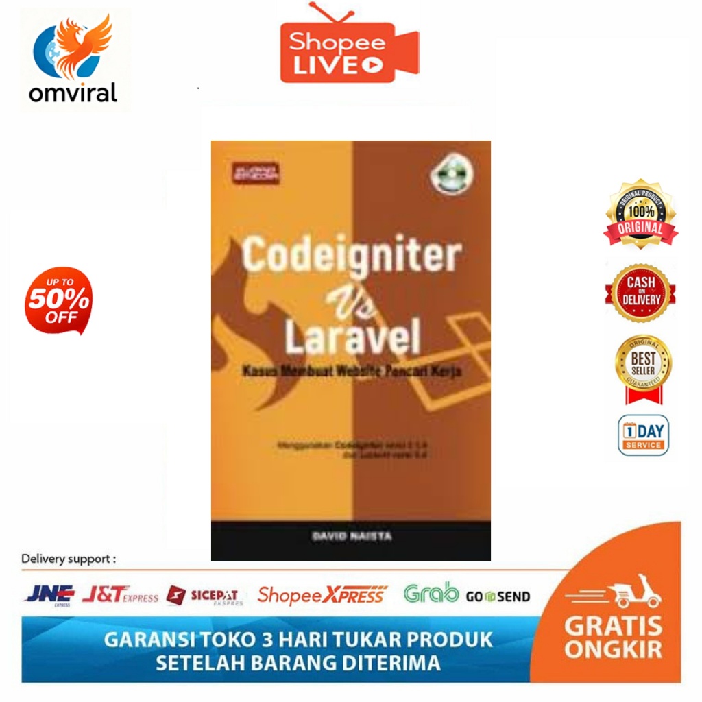 Jual Buku Web Codeigniter vs Laravel Kasus Membuat Website Pencari ...