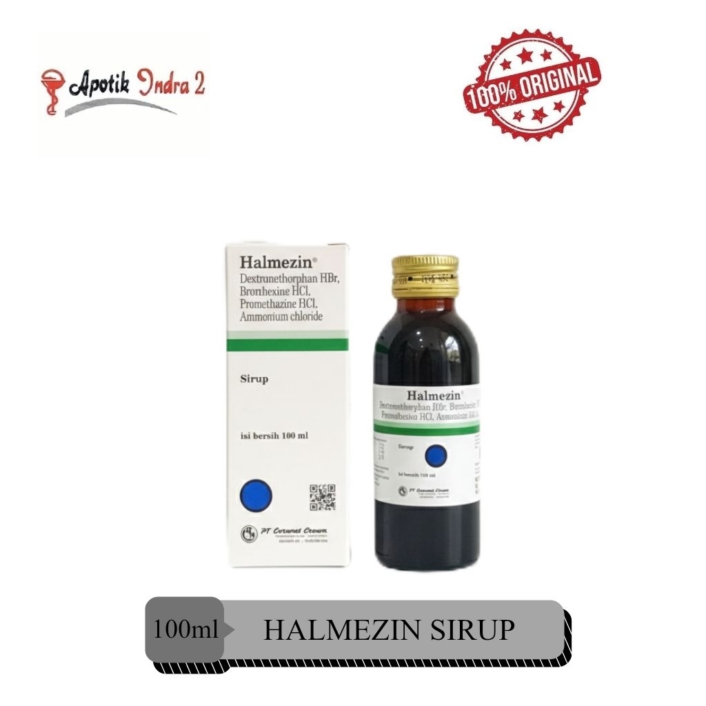 Jual Halmezin Sirup 100 ml Meredakan Batuk dan bersin- bersni | Shopee ...