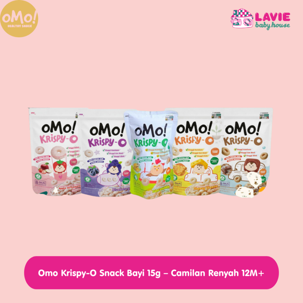 Jual Omo Snack Bayi Krispy-O 15g – Camilan Renyah 12M+ – Lavie Baby ...