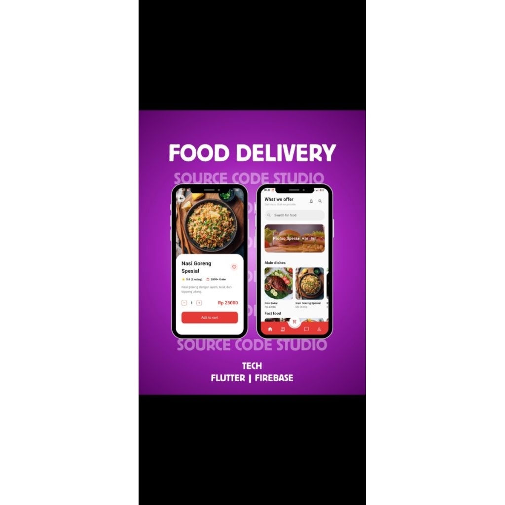 Jual Source Code Aplikasi Food Delivery Flutter Firebase (Original ...