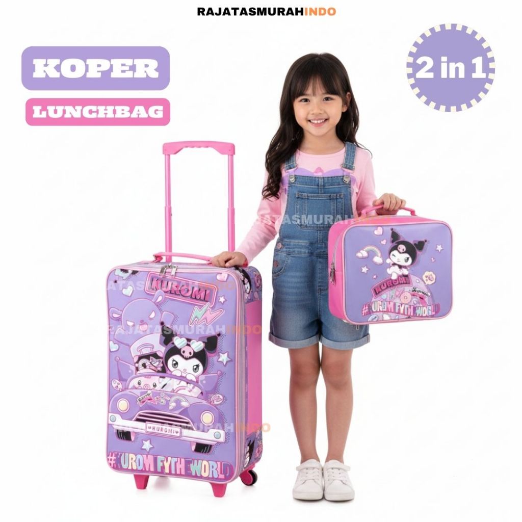 Jual koper Anak - Set Koper &Lunch Bag Anak Bahan Sponge Tahan Air LOL ...