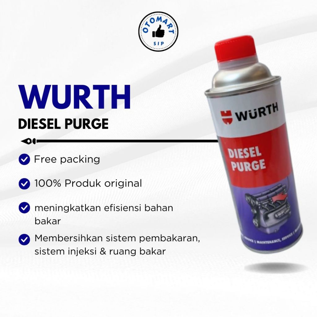 Jual Wurth Diesel Purge Purging 500ml - Pembersih Injektor & Ruang ...