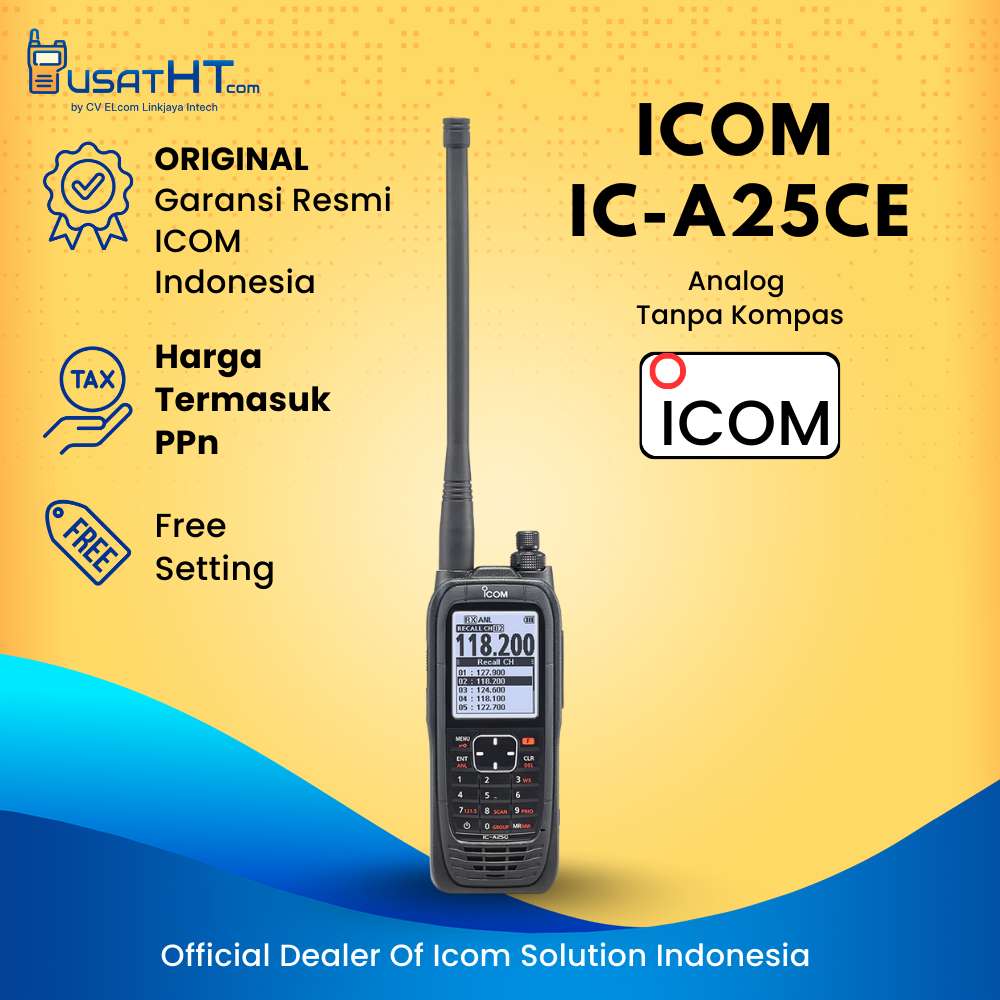 Jual Radio HT ICOM IC-A25CE A 25CE VHF AIR BAND TRANSCEIVERS Tanpa ...