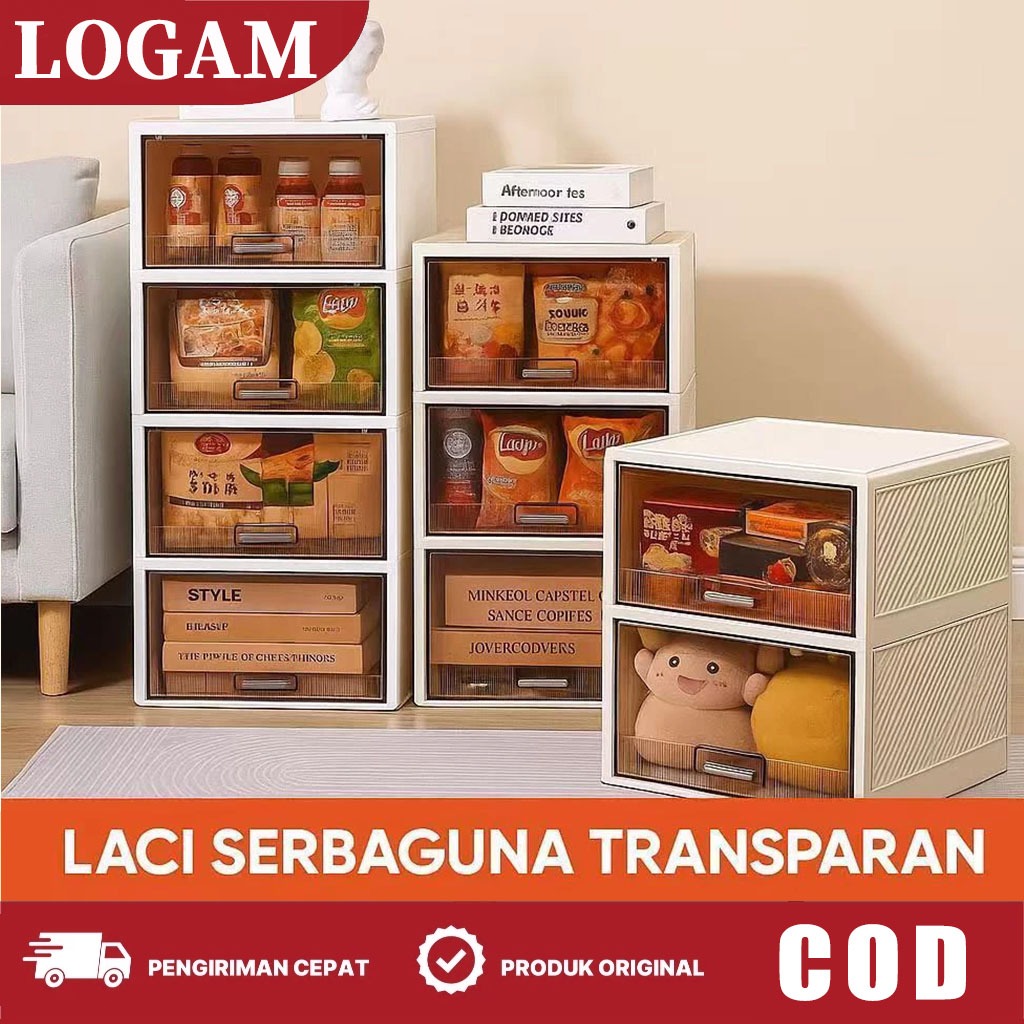 Jual Storage Box Makanan Tertutup Transparan Dapat Ditumpuk Anti Debu ...