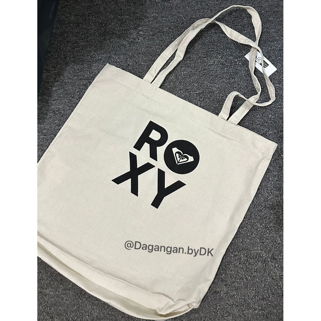 Jual Tas Roxy Tote Bag Original 100% White Cream | Shopee Indonesia