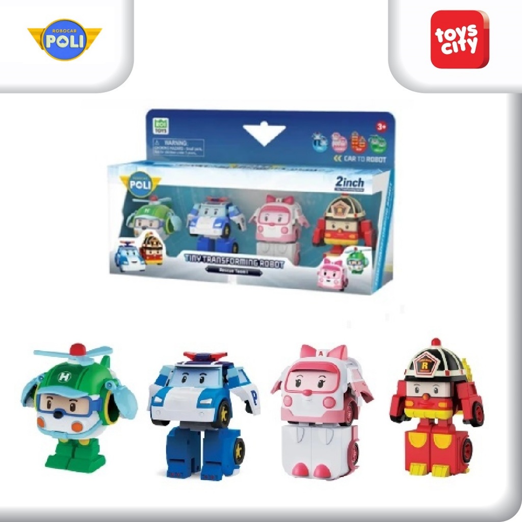Jual Robocar Poli Tiny Transforming Robot Rescue Team 1 MRT-0674 Set of ...