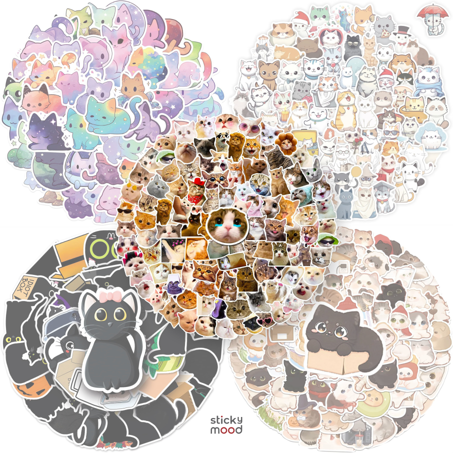 Jual 50 Sticker Meme Kucing / Kocheng Lucu / Funny Cat kawaii Emote ...