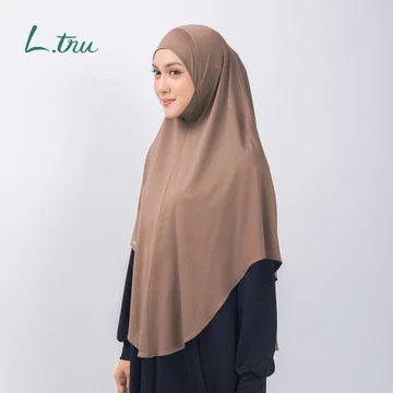L.Tru Bergo Dagu Size Medium Jilbab Instan Strecth Bergo Strechy Daily