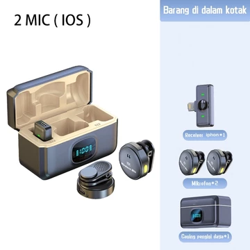Wireless Microphone Magnetic Clip On Mic Lavalier Microphone HP Plug Play Nirkabel Mikrofon