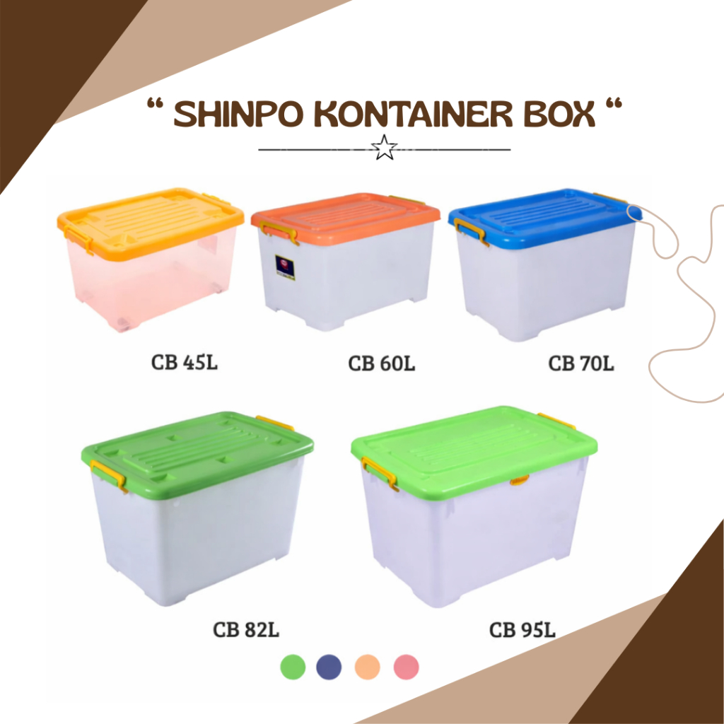 Jual Shinpo Kontainer Box Plastik Dengan Roda Container Box Kotak ...