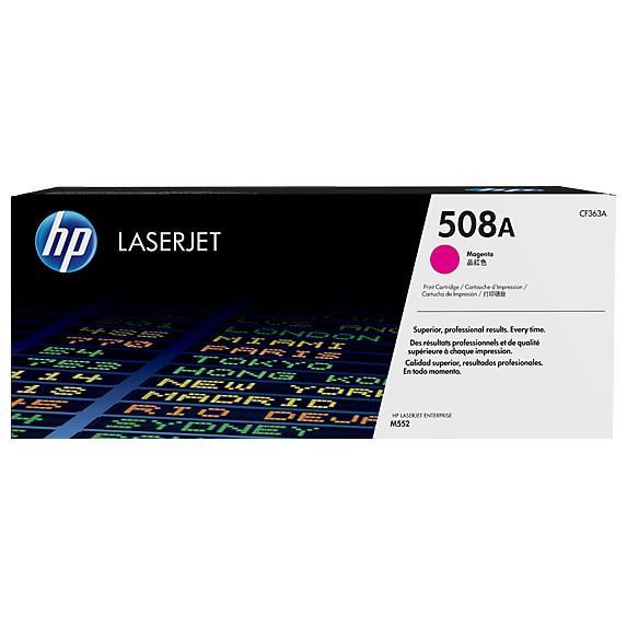 HP Toner 508A Black Cyan Magenta Yellow LaserJet Cartridge Original [CF360A  CF361A  CF362A  CF363A] (4)