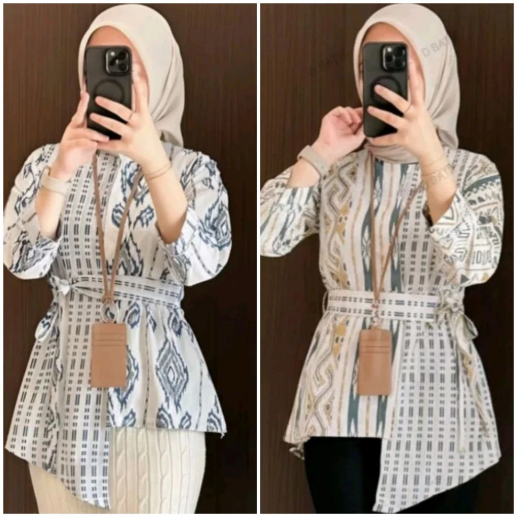 Baju Batik Wanita Modern Monalisa Genes M L XL XXL Asli Pekalongan | 014