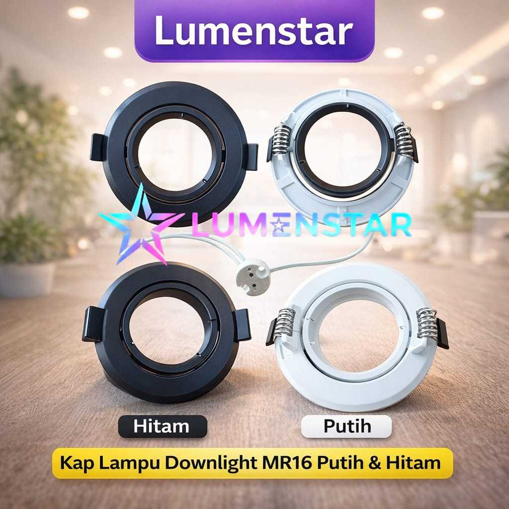 Jual Kap Lampu Downlight MR16 Hallogen Sorot Housing halogen LED spot ...