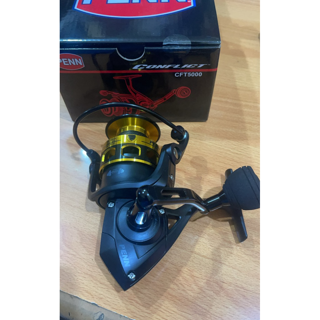 Jual Reel Penn Conflict Gold CFT Power Handle 4000 5000 | Shopee