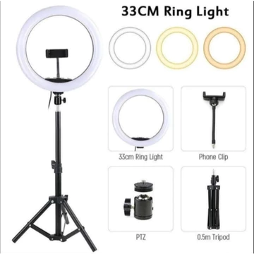RingLight 1an 1 Paket Ringlight 26CM 33CM Mode 3 Warna Tripod 2.1M Live Streaming Selfie