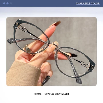 Genius Maiden Kacamata Cat Eye Minus Lensa Anti Radiasi Blueray Photocromic Bluecromic Bahan TR