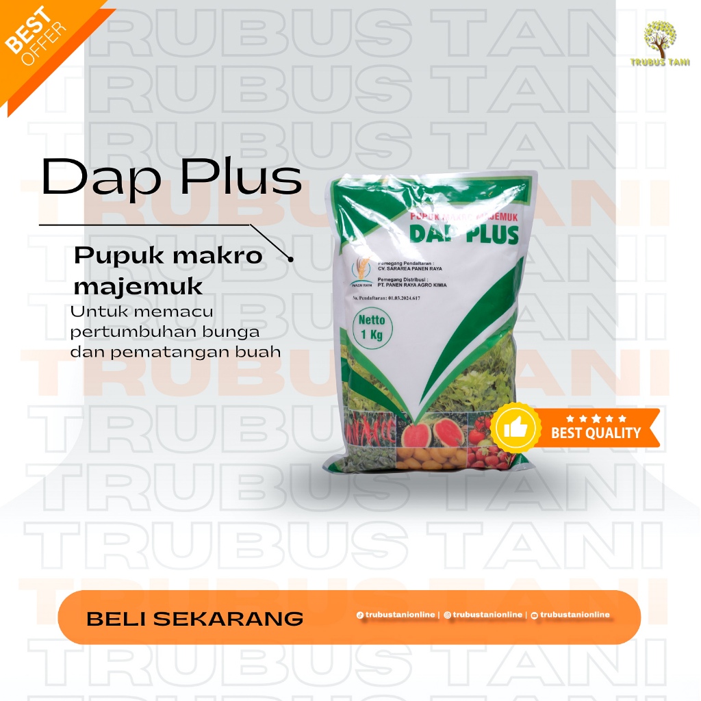 PUPUK PHOSPAT DAP PLUS PUPUK MAKRO MAJEMUK -1KG PANEN RAYA