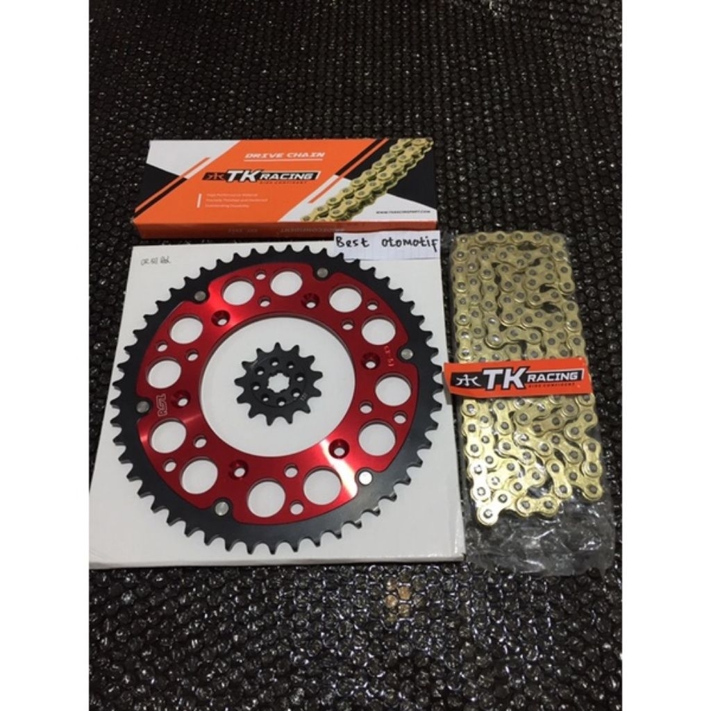 Jual gear set 520 CRF 150L CRF 230 CRF 250 ROZ set rantai merk TK ...