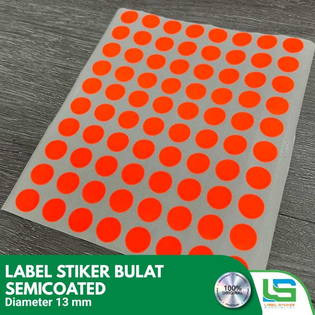 Jual Label Sticker Neon Oren DM.13 | Shopee Indonesia