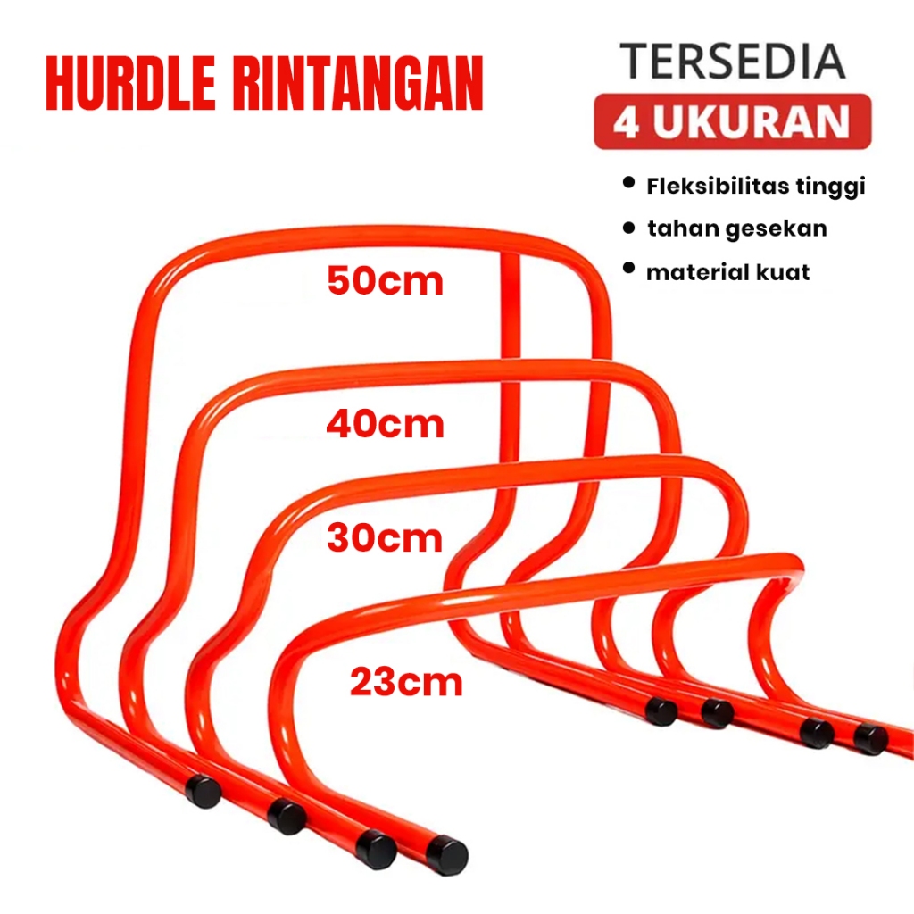 Jual Set 5 Hurdle Rintangan Latihan - Refleks & Kelincahan, Tinggi ...