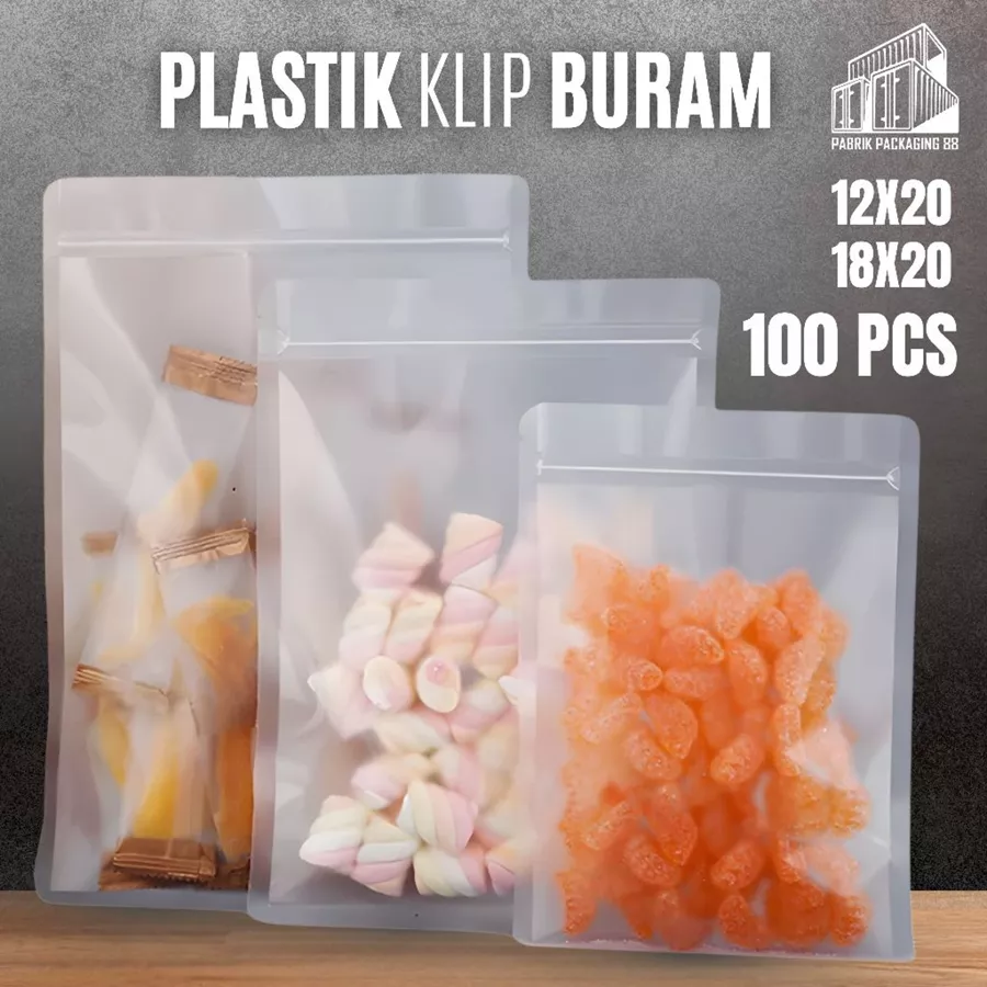 Plastik Klip Doff Matte Makanan