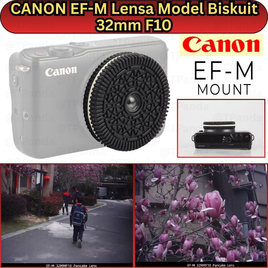 Jual LENSA Model BISKUIT 32mm F10 Untuk Kamera CANON EF-M Mount ...