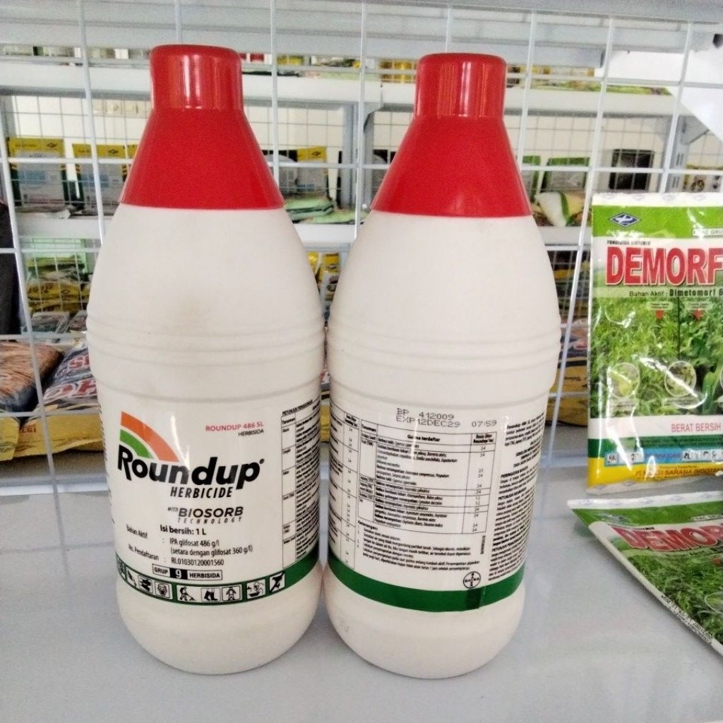 Jual Herbisida Sitemik Round up 1 liter Obat Rumput Herbisida Sistemik ...