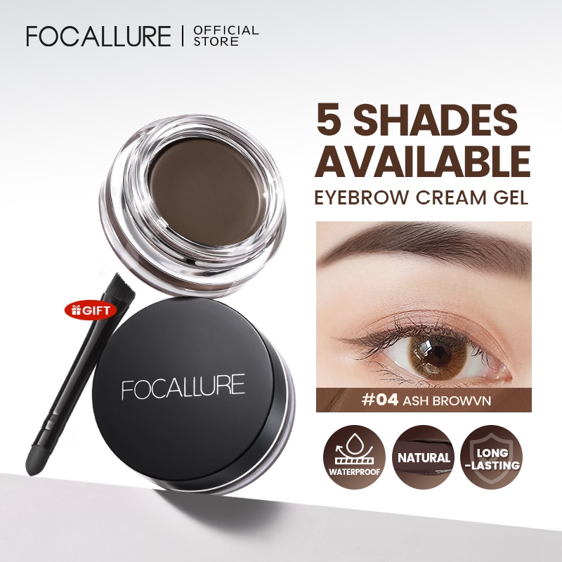 FOCALLURE Waterproof Eyebrow Gel Alis Cream-kosmetik Mata Naturally Eyebrow Cream Makeup FA23