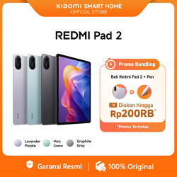 Xiaomi Redmi Pad 2 (4/128G) | 11" 2.5 Layar Super-jernih | Baterai jumbo 9000mAh (typ) | Helio G100-Ultra | Speaker didukung Dolby Atmos® [Official Store]