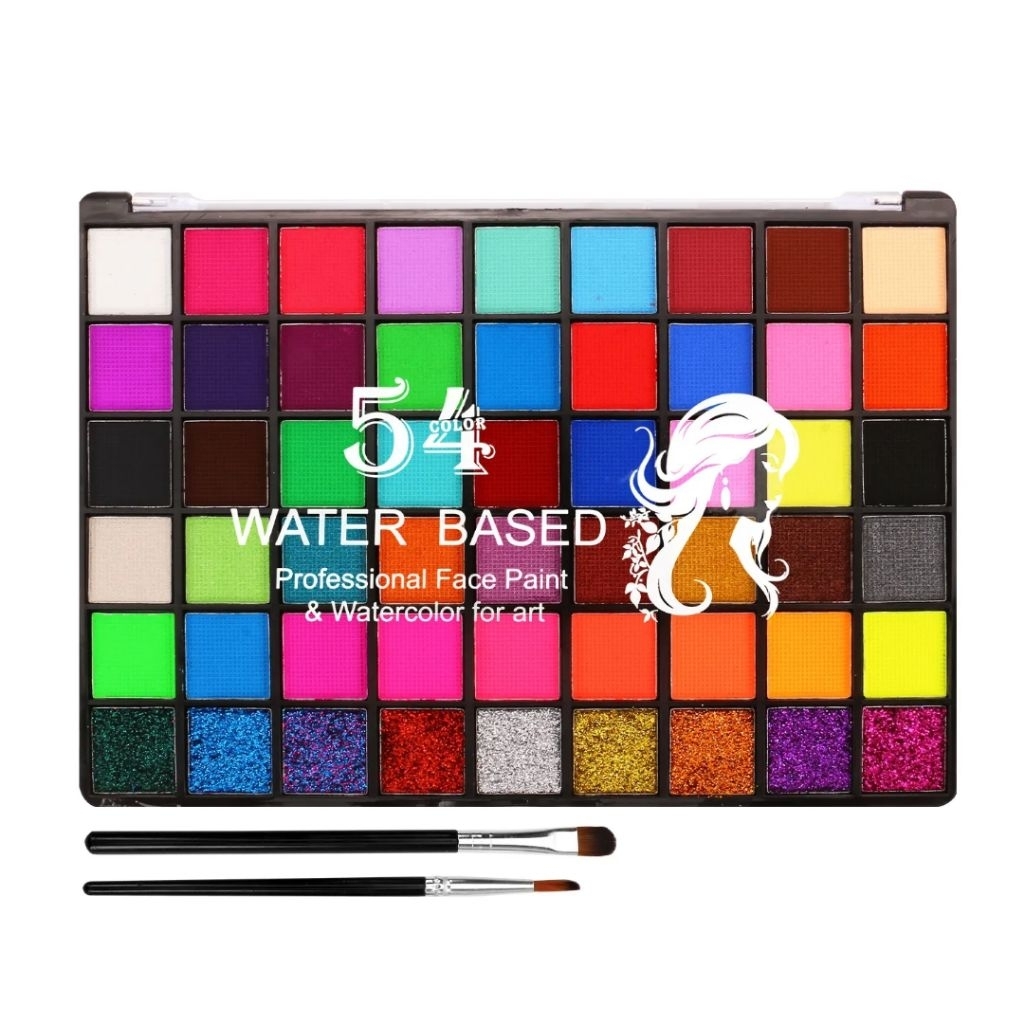 Jual Face Body Painting 54 Color Water Based Cat Lukis Wajah/Tubuh ...