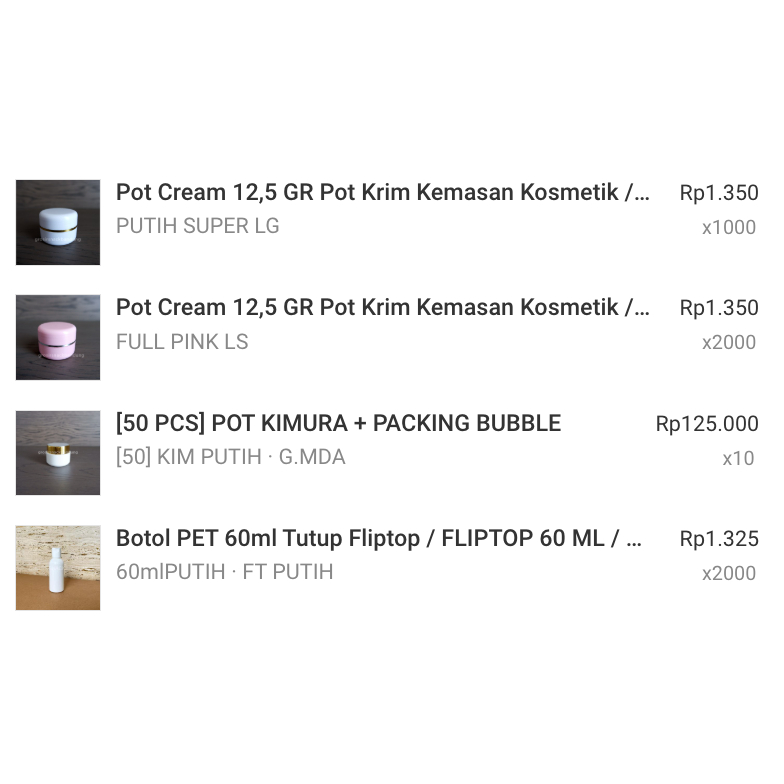 Jual ORDERAN BOTOL POT CUSTOM | Shopee Indonesia