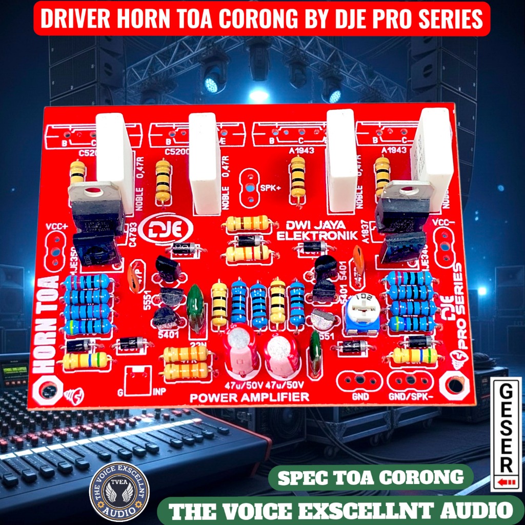 Jual Driver Amplifier TOA | Kit Driver Amplifier TOA | Driver TOA | Kit ...