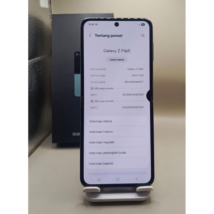 SAMSUNG Z FLIP 5 5G RAM 8/256GB INTER ALL OPERATOR NORMAL FULLSHET