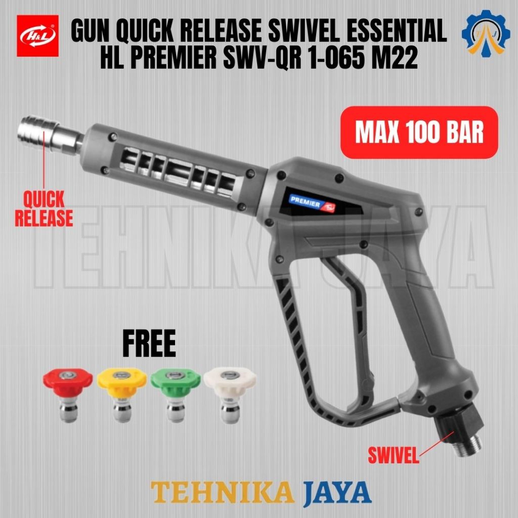 Jual Gun Jet Cleaner H&L Quick Release Swivel Essential HL Premier SWV ...