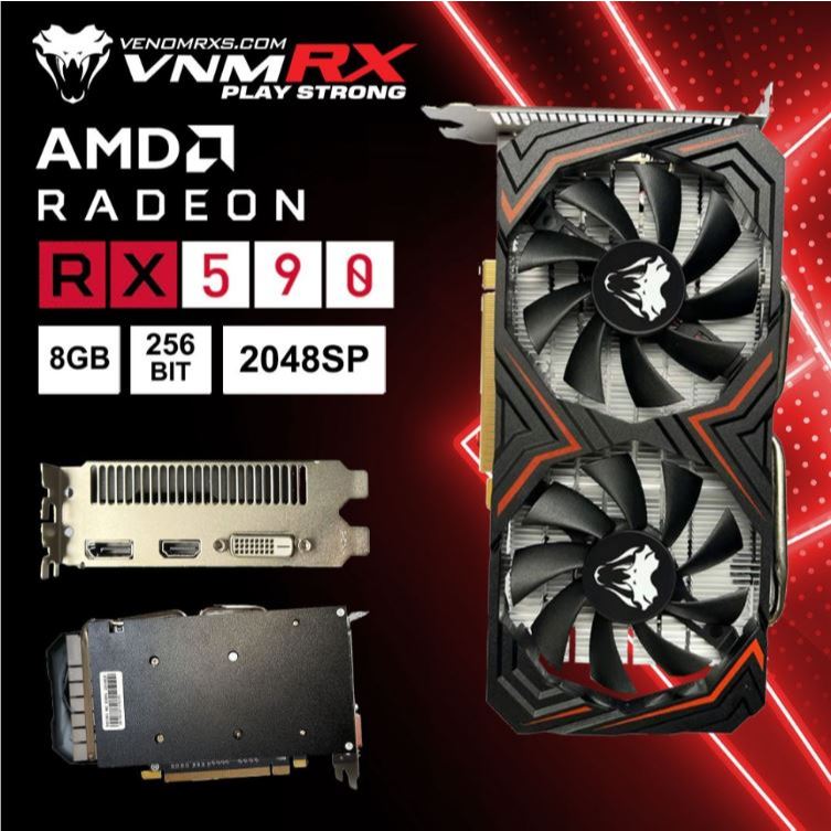 Jual VENOMRX RADEON RX 590 RX590 8GB DDR5 256bit DUAL FAN | Shopee ...