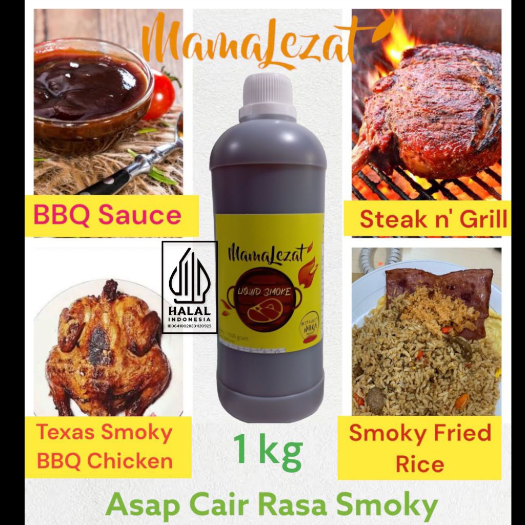 Jual Cairan Penambah Rasa Asap pada Makanan Smokey 1 kg Aroma Asap Wood ...
