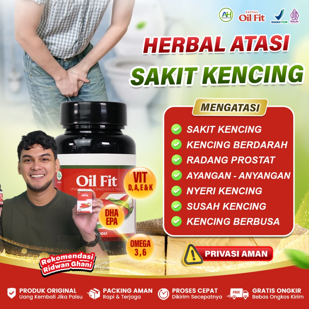 Obat Kencing Terus Menerus, Infeksi Saluran Kencing, Kencing Perih Berbusa, Sifilis - Kapsul Oil Fit