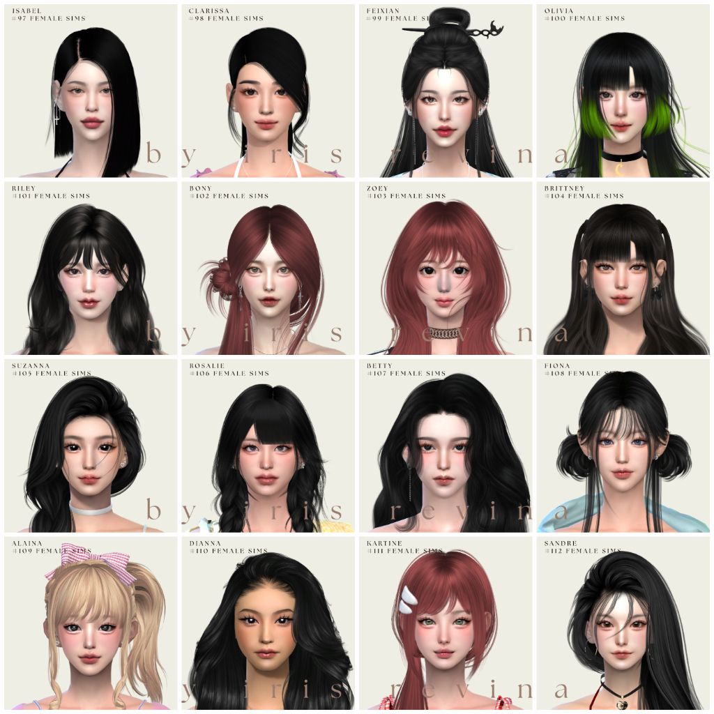 Jual THE SIMS 4 CUSTOM CONTENT FEMALE CHARACTER PART 7 + CC | Shopee ...